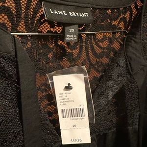 NWT Black Lace Top - Lane Bryant